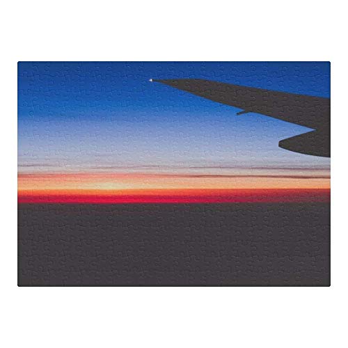 ANGELA G Wooden Jigsaw Puzzle for Adults 500 Piece Wing and Sunset Jigsaw Puzzle, Premium Jigsaw Puzzle, Softclick Technology Means Pieces Fit Together Perfectly