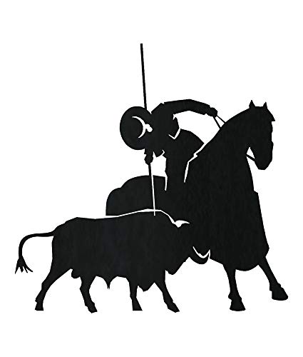 Arthifor - Silueta Picador de forja (50,4 cm de alto x 51,7 cm de ancho y 0,3 cm de grosor) - Diferentes medidas - Fabricado artesanalmente en España. Arthifor - Silueta Picador de forja (50,4 cm de alto x 51,7 cm de ancho y 0,3 cm de grosor) - Diferentes medidas - Fabricado artesanalmente en España.