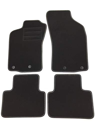 ASC - Alfombrillas para coche Alfa Romeo 147 2000 2010 con botones y talonera ASC - Alfombrillas para coche Alfa Romeo 147 2000 2010 con botones y talonera