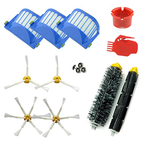 ASP-ROBOT® PRO Recambios compatibles con Roomba serie 600 610 620 621 630 650 651 655 660 661 PET. Filtro, cepillo lateral, rodillo central y accesorios. Pack repuestos. KIT recambios ASP-ROBOT® PRO Recambios compatibles con Roomba serie 600 610 620 621 630 650 651 655 660 661 PET. Filtro, cepillo lateral, rodillo central y accesorios. Pack repuestos. KIT recambios