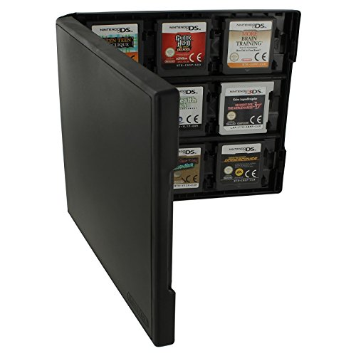 Assecure Funda para 18 Cartuchos de Juego de Nintendo 3DS, ̗̀New ̖́- 3DS XL, 2DS, y DS - Estuche y Funda de Viaje de plástico Estilo Folio con Capacidad para almacenar 18 Cartuchos de Juego - Negro Assecure Funda para 18 Cartuchos de Juego de Nintendo 3DS, ̗̀New ̖́- 3DS XL, 2DS, y DS - Estuche y Funda de Viaje de plástico Estilo Folio con Capacidad para almacenar 18 Cartuchos de Juego - Negro