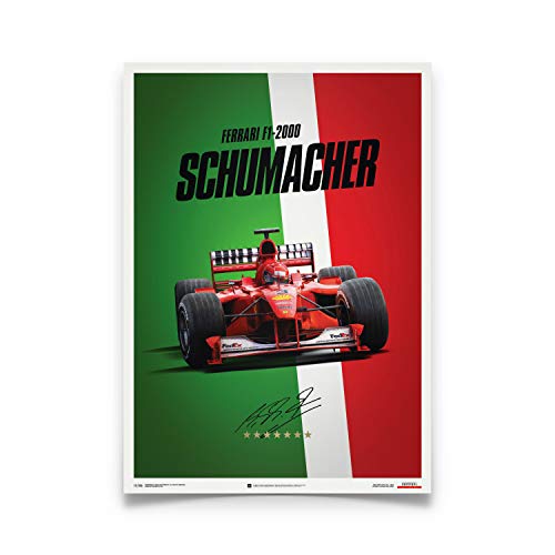 Automobilist | Ferrari F1-2000 - Michael Schumacher - Italia - GP de Suzuka - cartel | Estándar Tamaño del cartel