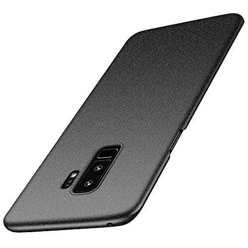 Beryerbi Funda Samsung Galaxy S9 Plus,Galaxy S9 Carcasa Ultra-Delgado Ligera PC Plástico Duro Cover Suave Mate Sedoso Anti-rasguños Estuche Protectora Caso para Galaxy S9 (Negro, Galaxy S9)