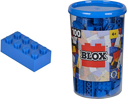 Blox - Bote de 100 Bloques, Color Azul (Simba 4118906)