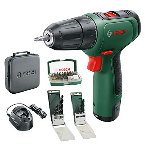 Bosch taladro/atornillador a batería EasyDrill 1200 (batería de 2,0 Ah, sistema de 12 V, juego de brocas y puntas de atornillar, en funda blanda) - Amazon Edición Bosch taladro/atornillador a batería EasyDrill 1200 (batería de 2,0 Ah, sistema de 12 V, juego de brocas y puntas de atornillar, en funda blanda) - Amazon Edición
