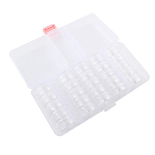 Caja de perlas con 25 latas, caja clasificadora de plástico, contenedor, caja de materiales, caja surtida, cajas para joyas, perlas, cosméticos y otros pequeños artículos de joyería Caja de perlas con 25 latas, caja clasificadora de plástico, contenedor, caja de materiales, caja surtida, cajas para joyas, perlas, cosméticos y otros pequeños artículos de joyería
