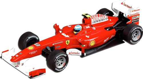 Carrera Toys Ferrari F10 Fernando Alonso - Modelos de Juguetes (Rojo, Color Blanco)