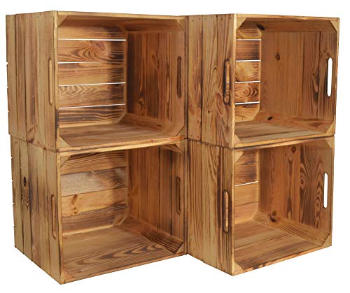 Chiccie Caja de madera Karl de Kallax, 33 x 38 x 33 cm, cesta de almacenamiento, cajón, caja de madera, estantería