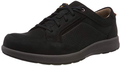Clarks Un Trail Form, Zapatos de Cordones Derby, Negro (Black Nubuck-), 41 EU Clarks Un Trail Form, Zapatos de Cordones Derby, Negro (Black Nubuck-), 41 EU