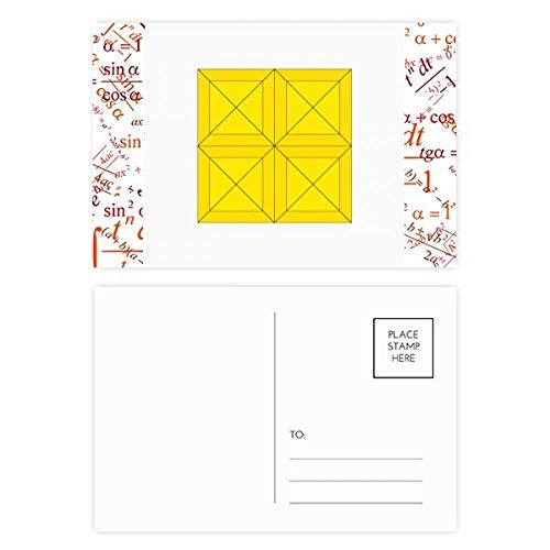 Classic Games Tetris Yellow Block Formula Postcard Set Thanks Card Mailing Side 20pieza(s)