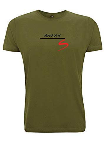 Classic Mini Cooper S Works - Camiseta para hombre, diseño retro 1.3i Sport Pack 1275 cc Classic Mini Cooper S Works - Camiseta para hombre, diseño retro 1.3i Sport Pack 1275 cc