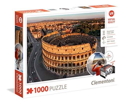 Clementoni- Roma Puzzle Realidad Virtual 1000 Piezas (39403)