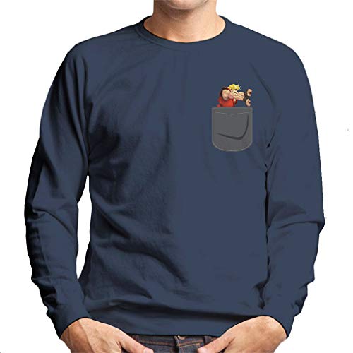 Cloud City 7 Ken Masters Street Fighter Pocket Print Men's Sweatshirt