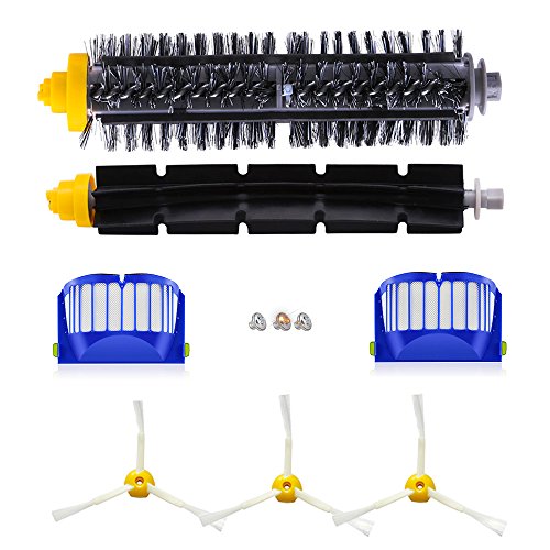 CNASA Pack Kit Cepillos Repuestos de Accesorios para Aspiradoras iRobot Roomba Serie 600-un Conjunto de 10 CNASA Pack Kit Cepillos Repuestos de Accesorios para Aspiradoras iRobot Roomba Serie 600-un Conjunto de 10