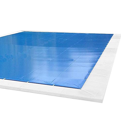 Cobertor, Lona, Cubierta, toldo,… Azul/Negro para Cubrir Piscina de 4,0 x 8,0 m Medidas totales del cobertor: 4,30 x 8,30 m Incluye: Cobertor, Anclajes 100% INOX, Tensores de 8 mm, Bolsa almacenaje