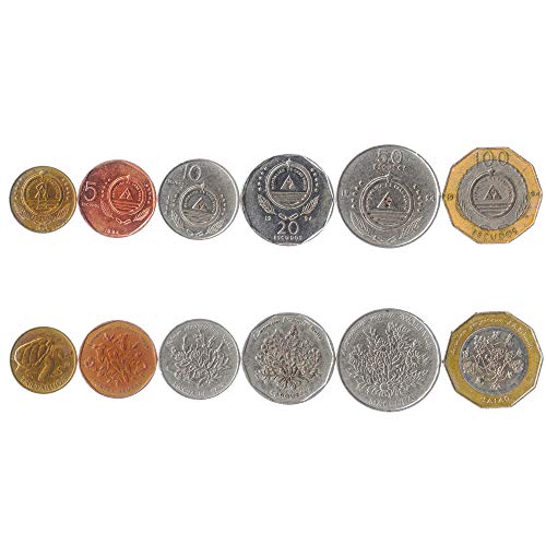 Conjunto de 6 Monedas Conmemorativas de Cabo Verde 1-100 Escudos. Flora - Plantas 1994
