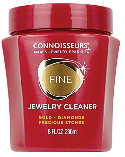 Connoisseurs Limpiador de Joyas | Limpieza de Joyas de oro | Limpiador de oro de 236ml para Joyas Como Collares, anillos y joyas con Preciosas Connoisseurs Limpiador de Joyas | Limpieza de Joyas de oro | Limpiador de oro de 236ml para Joyas Como Collares, anillos y joyas con Preciosas