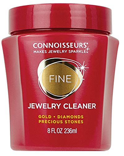 Connoisseurs Limpiador de Joyas | Limpieza de Joyas de oro | Limpiador de oro de 236ml para Joyas Como Collares, anillos y joyas con Preciosas