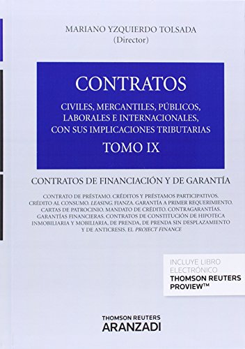 Contratos de financiación y de garantia Tomo IX (Gran Tratado)