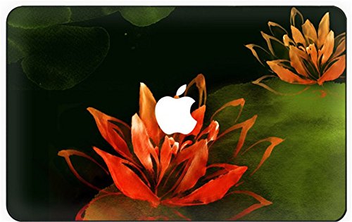 Creativo Flor Hermosa Colección Desprendibles Vinilo Frente Calcomanía Ultra Delgado Top Decal para MacBook Pro 13 pulgada Aluminio Unibody con CD-ROM Drive Modelo:A1278 (Loto)