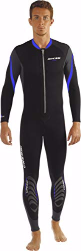 Cressi Lui All-in-One Traje, Hombre, Negro/Gris/Azul, S Cressi Lui All-in-One Traje, Hombre, Negro/Gris/Azul, S