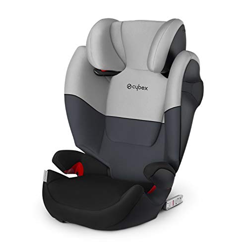 Cybex Silver Solution M-fix 519001123 Silla de Coche, Grupo 2/3, para Niños, para Coches con y sin Isofix, Colección Color 2021, Gris (Cobblestone)