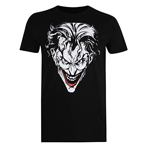 DC Comics Joker Red Camiseta, Negro (, XXL para Hombre