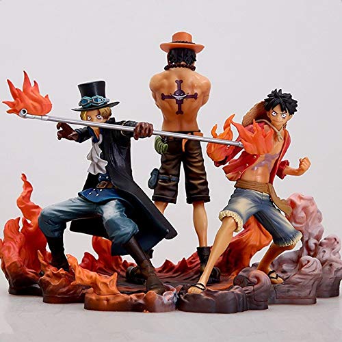 Decoración hogareña 3 unids Anime One Piece Figurine Monkey D Luffy Ace Sabo Three Brothers Set PVC Figura de acción Colección Modelo Muñeco Doll 14-17cm (Color : 3pcs no Retail Box) Decoración hogareña 3 unids Anime One Piece Figurine Monkey D Luffy Ace Sabo Three Brothers Set PVC Figura de acción Colección Modelo Muñeco Doll 14-17cm (Color : 3pcs no Retail Box)