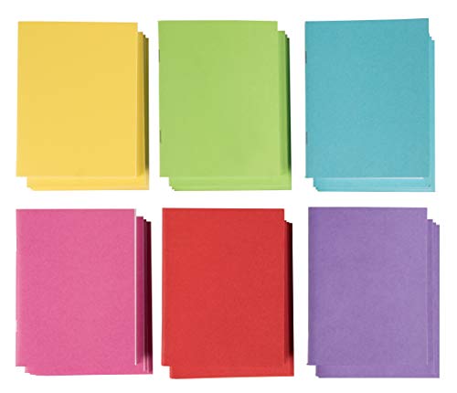 Diarios de papel para estudiantes, 6 colores (4.25 x 5.5 pulgadas, 24 unidades)