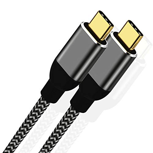 DigitalLife Cable USB C a USB C - Cable Tipo C con Carga de 60w 20V/3A y Transferencia de Datos USB 3.1 a 5Gbps y Salida de Video Máxima de 4K@60Hz [1.8m]