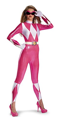 Disfraz de Power Rangers rosa sexy para mujer S