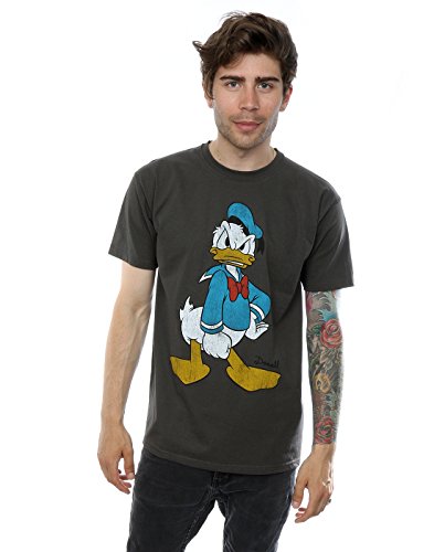 Disney hombre Angry Donald Duck Camiseta XXX-Large Grafito luz