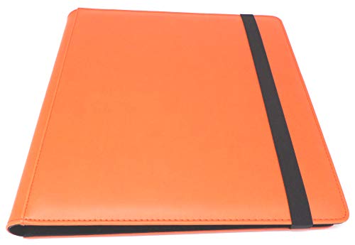 docsmagic.de Pro-Player Premium 12/24-Pocket Playset Album Orange - 480 Card Binder - MTG - PKM - YGO - Álbum para Tarjetas