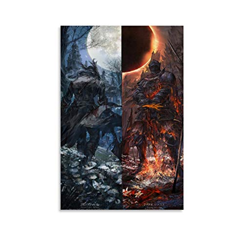 DRAGON VINES Póster artorias de Almas Oscuras de Bloodborne Dark Souls 3 Demon Souls Dark Souls Artorias (40 x 60 cm)