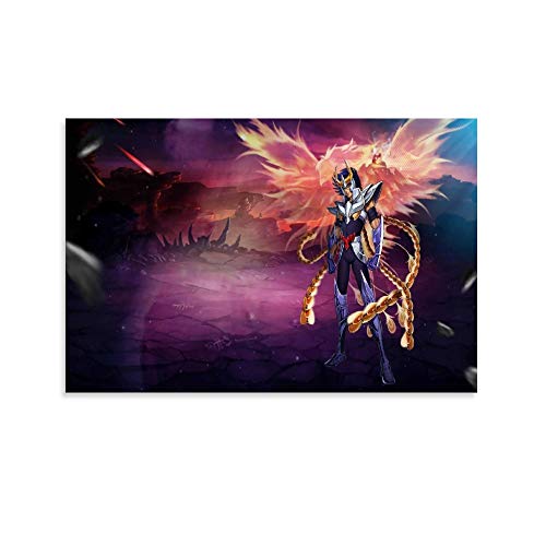 DRAGON VINES Saint Seiya Phoenix Ikki Ascension of The Fénix Wings - Lienzo decorativo (50 x 75 cm)