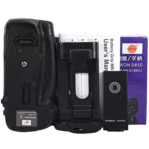 DSTE MB-D18 empuñadura de batería con función de control remoto por infrarrojos Compatible con cámara réflex digital Nikon D850