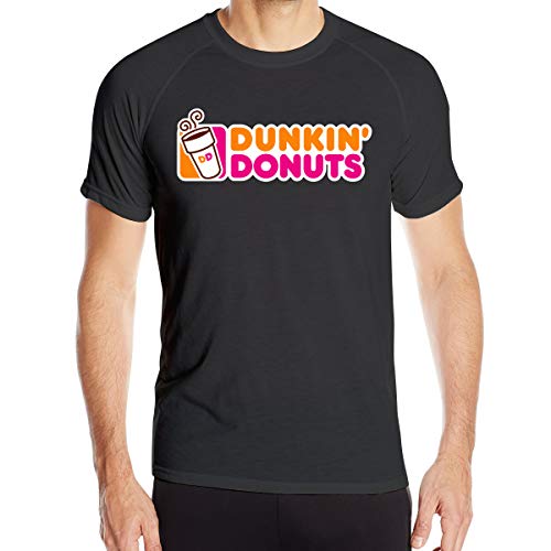 Dunkin Donuts Logo Camiseta de Secado rápido para Hombres Camiseta Militar Camiseta de Senderismo para Acampar al Aire Libre para Hombres de Manga Corta