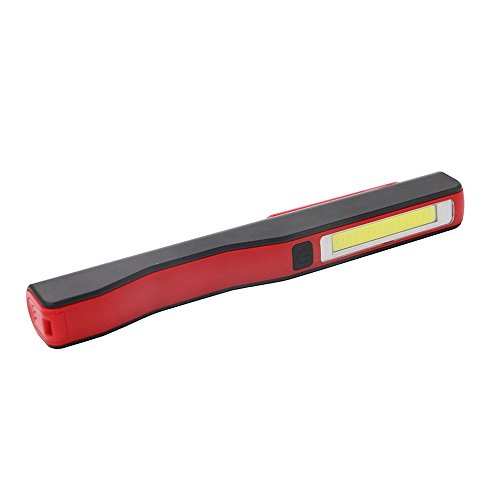 Ecloud Shop® Super Bright Portátil magnético Clip COB mano LED LED lámpara de trabajo Auto LED Seguridad Linterna Rojo