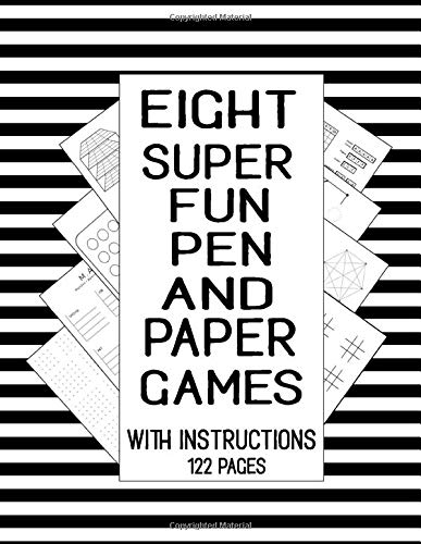 Eight Super Fun Pen and Paper Games With Instructions 122 Pages: Eight Super Fun Pen And Paper Games With Instruction, 122 Total Pages, Include: 3d ... Battle, Tic Tac Toe, and The Hexagon Game.