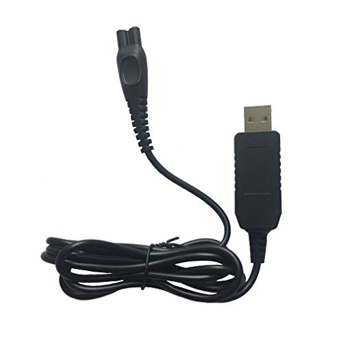 ENJOY-UNIQUE Salida Cable de carga USB de 15 V Cable de alimentación Compatible con afeitadoras Philips HQ8505 HQ6 HQ7 HQ8 HQ9 RQ10 RQ11 RQ12 HS8 PT7 S5000 Series AT750