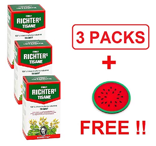 Ernst Richter infusión de hierbas ⭐️ Lote de 3 cajas + regalo: platillo de silicona ⭐️ Tisana de hierbas 100% natural | Regulación de tránsito | 3 x 20 bolsitas de 2g | Lote de 3 Ernst Richter infusión de hierbas ⭐️ Lote de 3 cajas + regalo: platillo de silicona ⭐️ Tisana de hierbas 100% natural | Regulación de tránsito | 3 x 20 bolsitas de 2g | Lote de 3