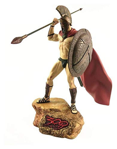 Escultura de escritorio Antiguo soldado estatua rey espartano guerrero héroe escultura accesorios para el hogar accesorios artesanía escritorio adornos muñeca figurines accesorios decorativos figurine