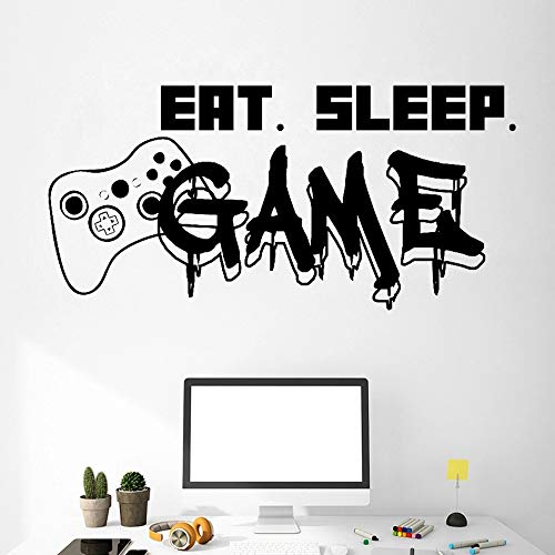 Etiqueta engomada de la pared del vinilo del videojuego del controlador del juego para los niños