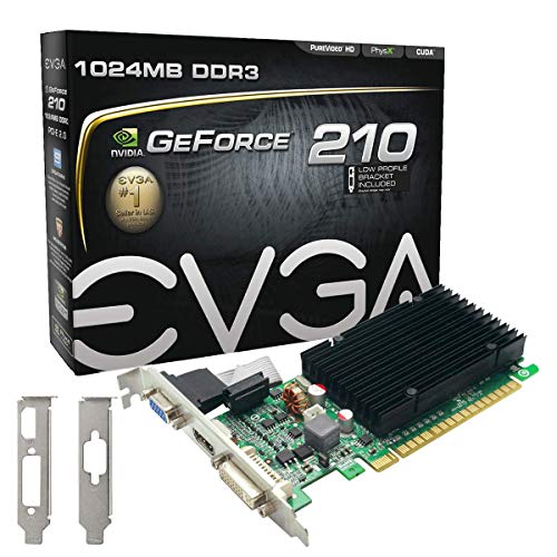Evga 01G-P3-1313-KR - VGA Nvidia 210 Memoria de 1GB DDR3, Color Negro