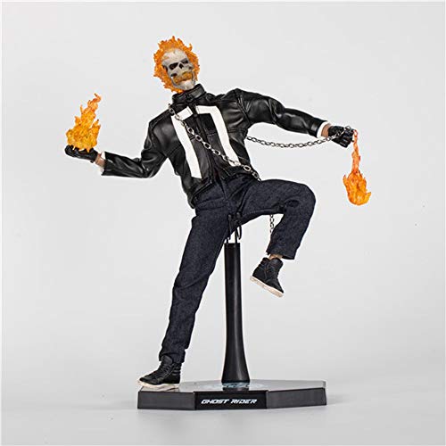 FENGZI El Motorista Fantasma HC Johnny Blaze Toys Cabeza Puede ser Iluminado 1/6 Escala de PVC de la acción Figura