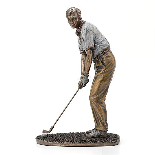 Figuras,Estatuas,Estatuillas,Esculturas,Escultura De Arte Creativo Hombre Golf Los Jugadores De Golf Figura Estatua Chill Fundición Artesanal De Cobre Para El Salón Inicio Decoración Suave Mobiliar