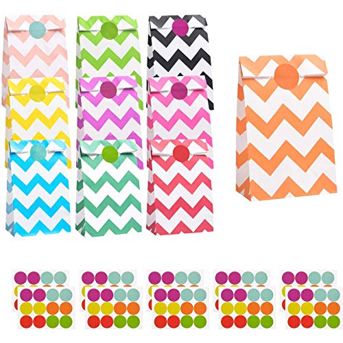 flintronic Bolsas de Regalo, 50 pcs Bolsa de Papel Kraft Bolsas de Papel en 10 Colores (+ 120 Piezas Pegatinas Redondas), para Fiestas, Ceremonias de Graduación, Bodas, Aniversarios, Navidad etc flintronic Bolsas de Regalo, 50 pcs Bolsa de Papel Kraft Bolsas de Papel en 10 Colores (+ 120 Piezas Pegatinas Redondas), para Fiestas, Ceremonias de Graduación, Bodas, Aniversarios, Navidad etc