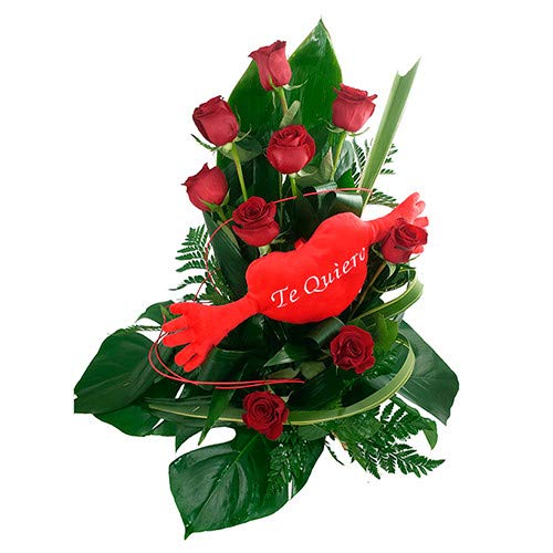 Florclick - Abrazos 9 Rosas Rojas- Ramo de flores naturales en 24 horas y envío GRATIS