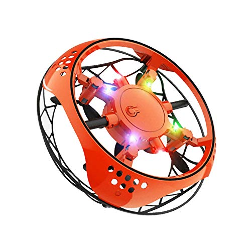 Flying Toy Mini Drone para Niños, Bola Voladora Controlada A Mano con Luz LED para Principiantes, Fácil Drone De Levitación para Interiores Y Exteriores con Juguete Giratorio De 360 ​​° para Niños