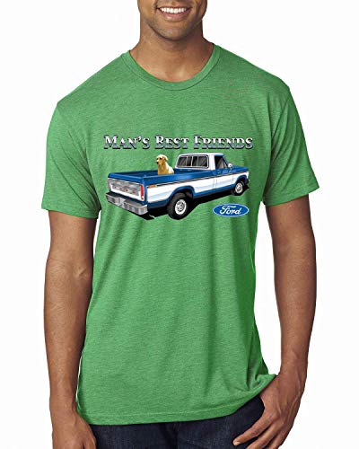 Ford Motors Funny Manâ€™s Best Friends F-150 Pickup Truck Dog | Mens Cars and Trucks Premium Tri Blend T-Shirt